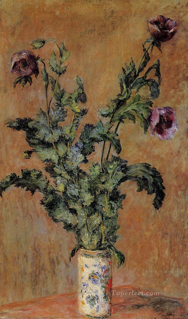 Vase of Poppies Claude Monet Impressionism Flowers Oil Paintings